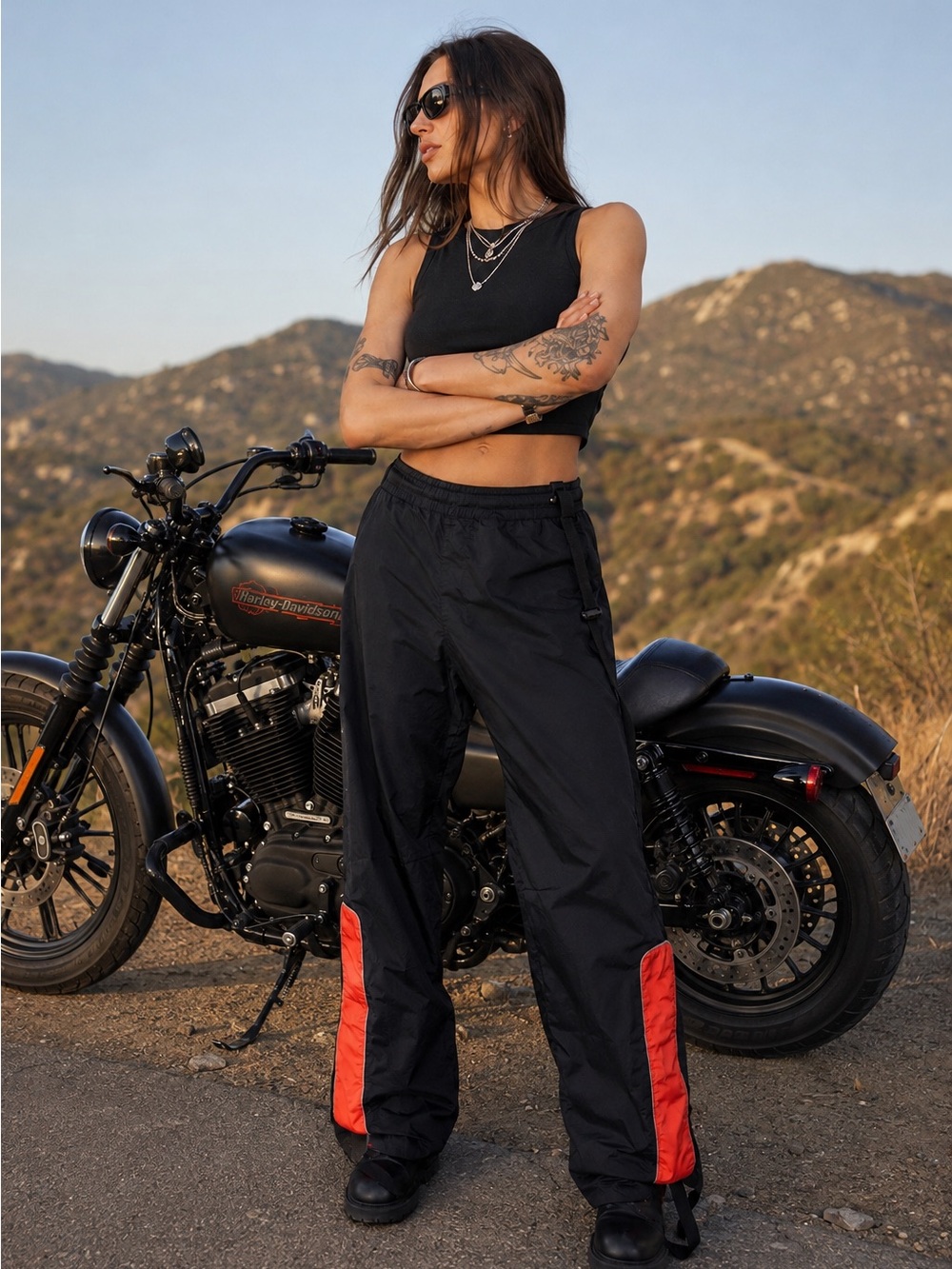 2013 Harley-Davidson Women’s Waterproof Hi-Vis Rain Pants MED 98316-14VW MOTO